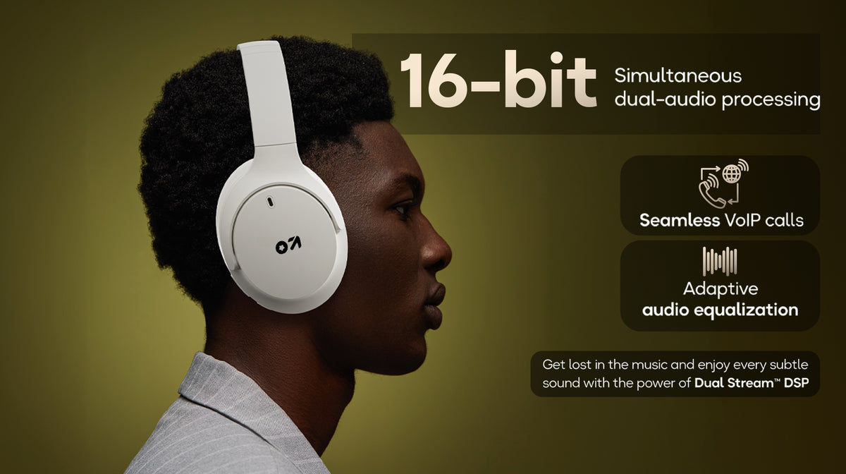 Q| Wireless Headphone with Built-in Mic