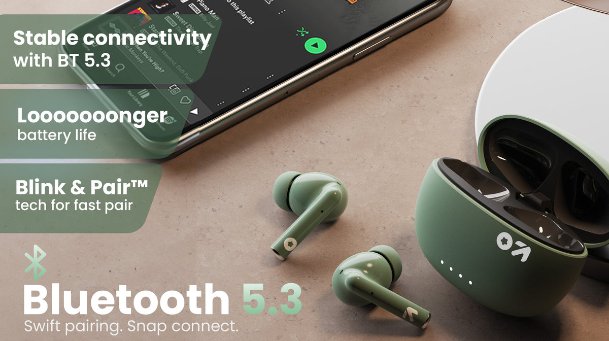 Shop GoBoult W20 Earbuds Online | 32 Hrs Playtime & 45ms Low Latency